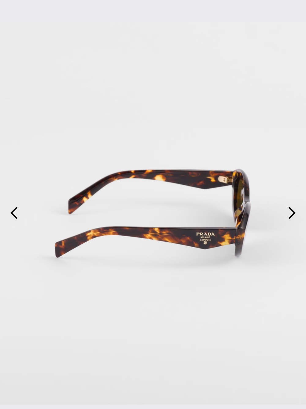 Prada Tortoiseshell Oval Sunglasses with Brown Lenses - Picture 4 of 6